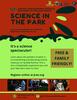 Science in the Park flyer